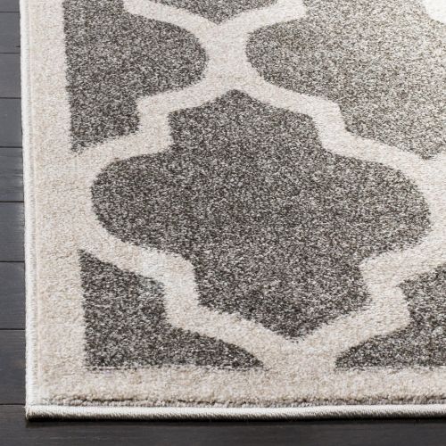  Safavieh Amherst Collection AMTW420R Dark Grey and Beige IndoorOutdoor Area Rug (4 x 6)