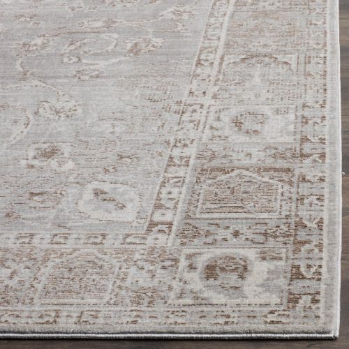  Safavieh Valencia Collection VAL105C Pink and Multi Vintage Overdyed Distressed Silky Polyester Area Rug (5 x 8)
