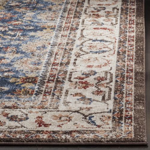  Safavieh Bijar Collection BIJ650B Traditional Oriental Vintage Royal Blue and Ivory Area Rug (9 x 12)