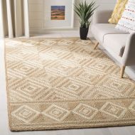 Safavieh NF880B-8 Fiber Collection Natural and Ivory Jute Area Rug, 8 x 10