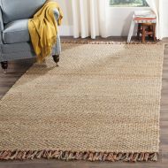 Safavieh Natural Fiber Collection NF455A Hand Woven Natural and Multi Jute Area Rug (8 x 10)
