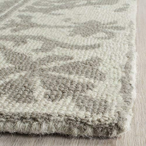  Safavieh Restoration Vintage Collection RVT103K Handmade Light Sage Wool Area Rug (4 x 6)