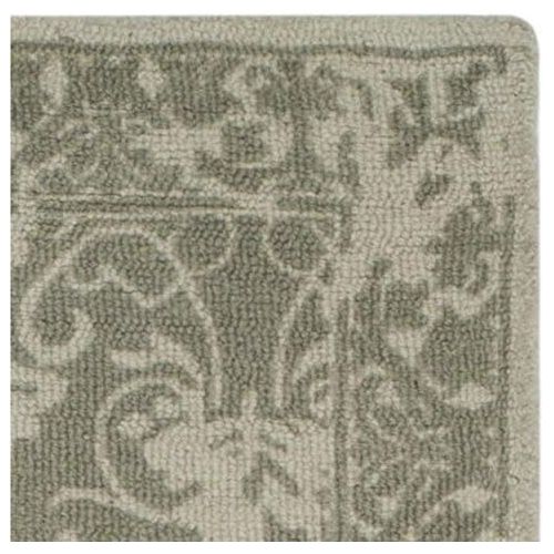  Safavieh Restoration Vintage Collection RVT103K Handmade Light Sage Wool Area Rug (4 x 6)