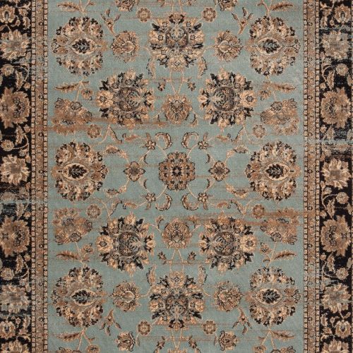  Safavieh Vintage Collection VTG575H Transitional Oriental Light Blue and Brown Distressed Area Rug (4 x 57)