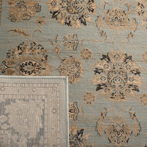  Safavieh Vintage Collection VTG575H Transitional Oriental Light Blue and Brown Distressed Area Rug (4 x 57)