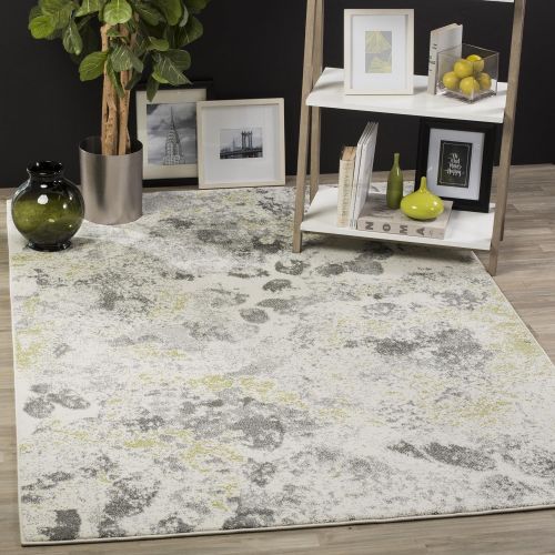  Safavieh Water Color Collection WTC696A Ivory and Grey Area Rug, 67 x 9