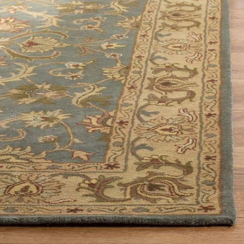  Safavieh Heritage Collection HG811B Handcrafted Traditional Oriental Blue and Beige Wool Area Rug (9 x 12)