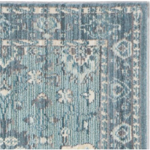  Safavieh Valencia Collection VAL110B Alpine and Multi Vintage Distressed Silky Polyester Area Rug (8 x 10)