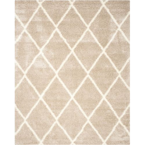  Safavieh Montreal Shag Collection SGM831C Beige and Ivory Area Rug (86 x 12)