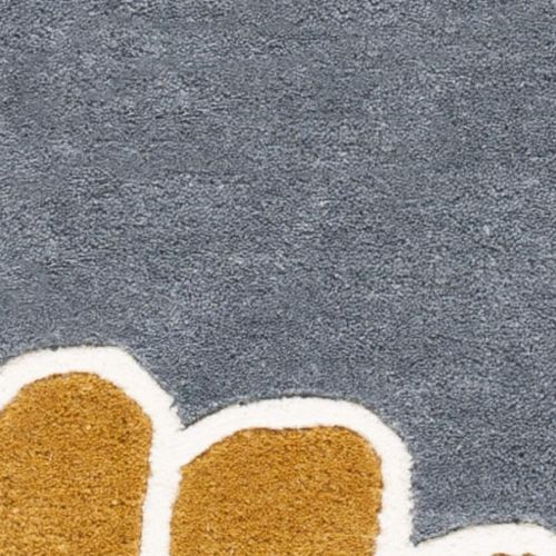  Safavieh Soho Collection SOH705A Handmade Grey and Yellow Premium Wool Area Rug (36 x 56)
