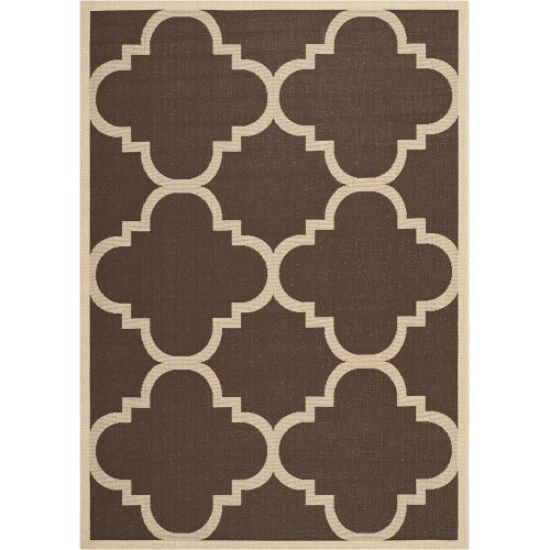  Safavieh Courtyard Collection CY6243-242 Brown Indoor Outdoor Area Rug (53 x 77)