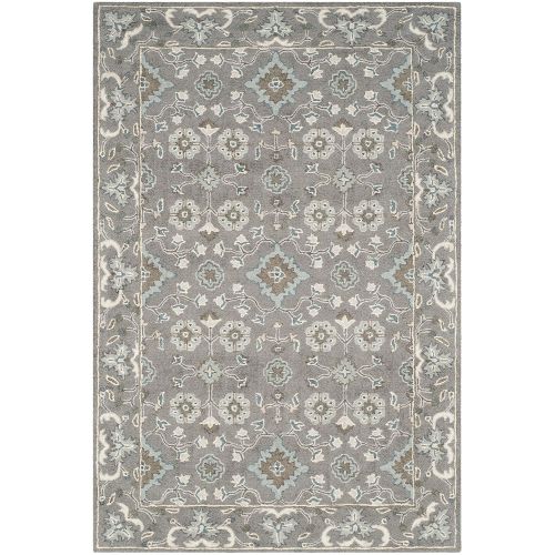  Safavieh Blossom Collection BLM218A Handmade Grey Premium Wool Runner (23 x 8)