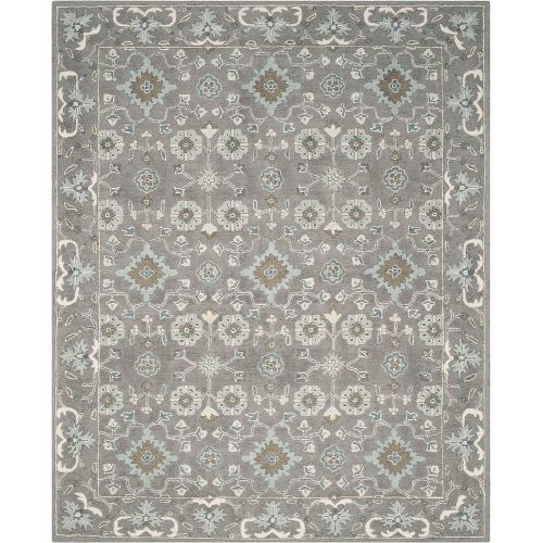  Safavieh Blossom Collection BLM218A Handmade Grey Premium Wool Runner (23 x 8)