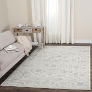 Safavieh Carnegie Collection CNG621G Vintage Light Grey and Cream Distressed Area Rug (9 x 12)