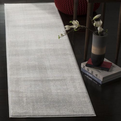  Safavieh Carnegie Collection CNG621G Vintage Light Grey and Cream Distressed Area Rug (9 x 12)