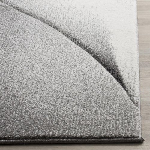  Safavieh Hollywood Collection HLW716G Grey and Dark Grey Mid-Century Modern Abstract Runner (22 x 8)