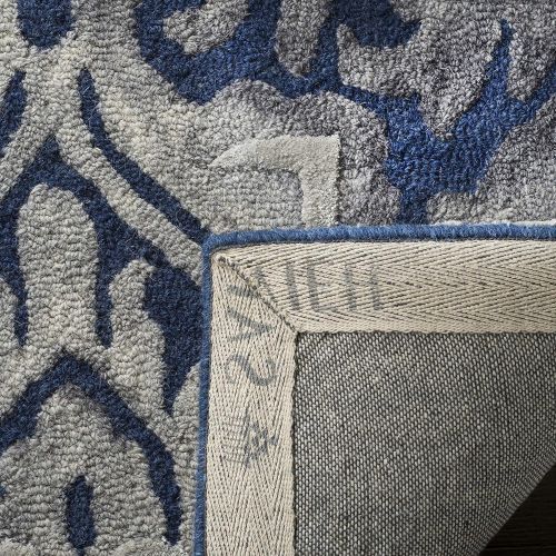  Safavieh Dip Dye Collection DDY511N Handmade Navy and Grey Wool Runner (23 x 8)