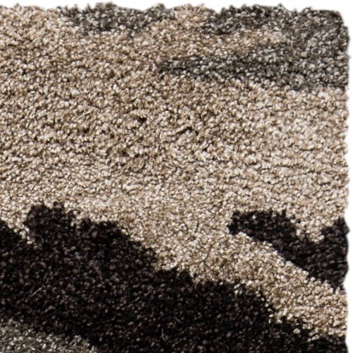  Safavieh Camouflage Shag Collection SG453-1391 Beige and Multi Area Rug (53 x 76)