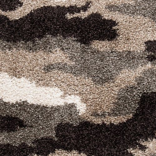  Safavieh Camouflage Shag Collection SG453-1391 Beige and Multi Area Rug (53 x 76)