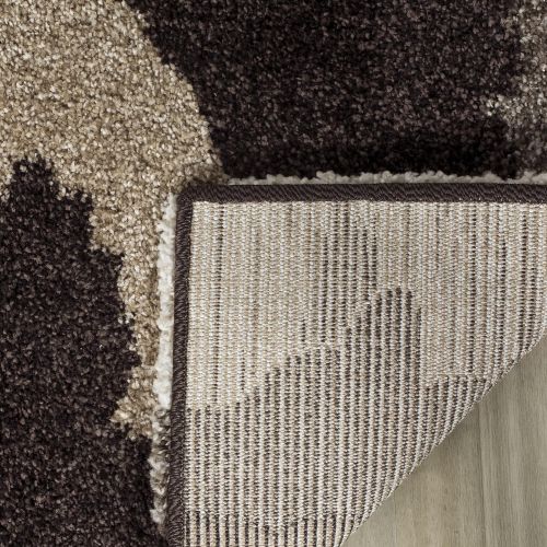  Safavieh Camouflage Shag Collection SG453-1391 Beige and Multi Area Rug (53 x 76)