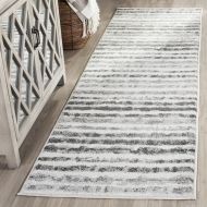 Safavieh Adirondack Collection ADR126N Ivory and Charcoal Modern Area Rug (51 x 76)