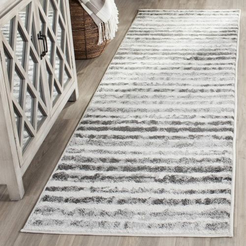  Safavieh Adirondack Collection ADR126N Ivory and Charcoal Modern Area Rug (51 x 76)