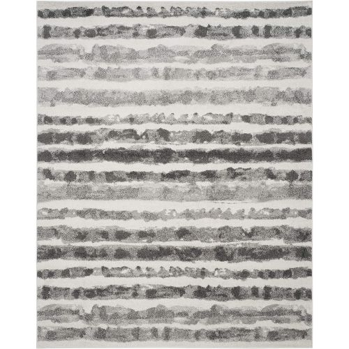  Safavieh Adirondack Collection ADR126N Ivory and Charcoal Modern Area Rug (51 x 76)