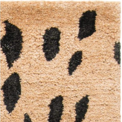  Safavieh Soho Collection SOH721A Handmade Beige and Brown Premium Wool Round Area Rug (6 Diameter)