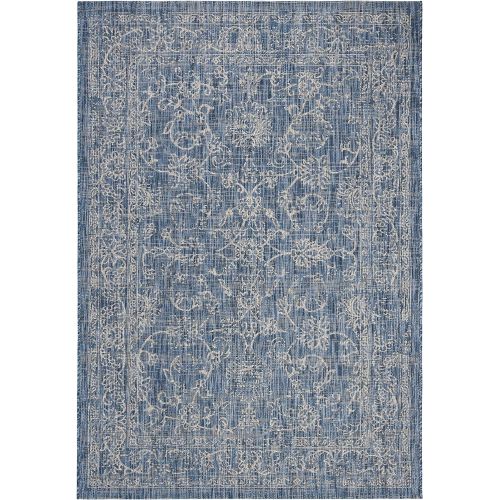  Safavieh Courtyard Collection CY8680-37221 Turquoise Indoor Outdoor Area Rug (8 x 11)