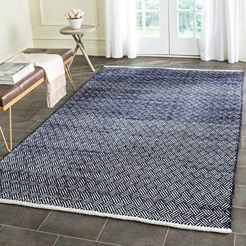  Safavieh Boston Collection BOS680E Handmade Grey Cotton Area Rug (4 x 6)