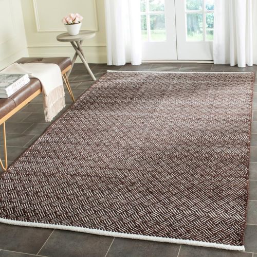  Safavieh Boston Collection BOS680E Handmade Grey Cotton Area Rug (4 x 6)