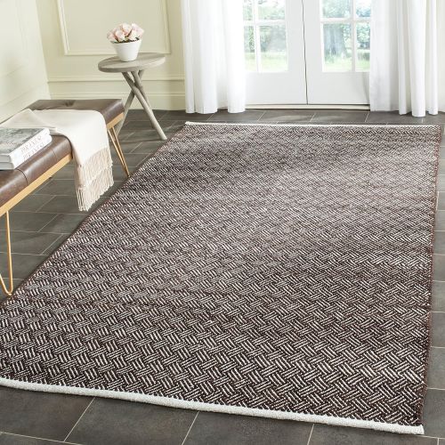  Safavieh Boston Collection BOS680E Handmade Grey Cotton Area Rug (4 x 6)