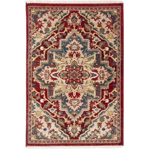  Safavieh Kashan Collection KSN304D Traditional Red and Beige Area Rug (26 x 8)