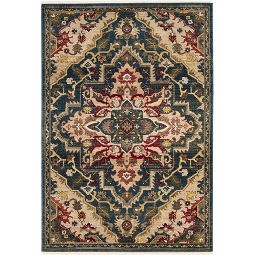  Safavieh Kashan Collection KSN304D Traditional Red and Beige Area Rug (26 x 8)