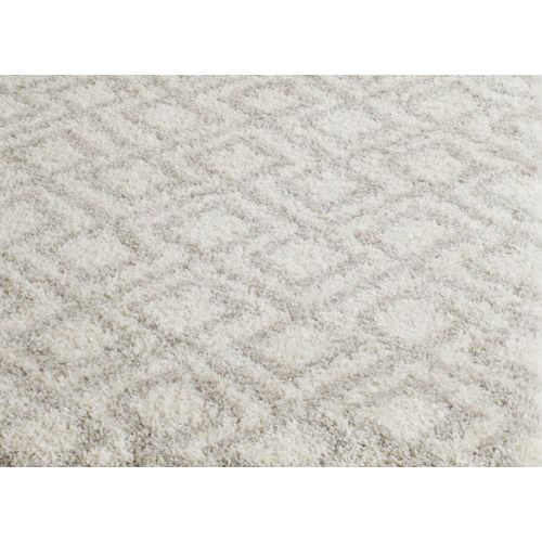  Safavieh Arizona Shag Collection ASG740A Southwestern Diamond Geometric Ivory and Beige Square Area Rug (67 Square)