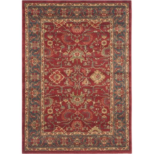  Safavieh Mahal Collection MAH697A Traditional Oriental Red and Natural Area Rug (11 x 16)
