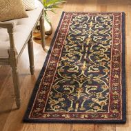 Safavieh Heritage Collection HG953A Handcrafted Traditional Oriental Black and Red Wool Runner (23 x 16)