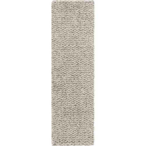  Safavieh Hudson Shag Collection SGH330A Ivory and Grey Square Area Rug (7 Square)