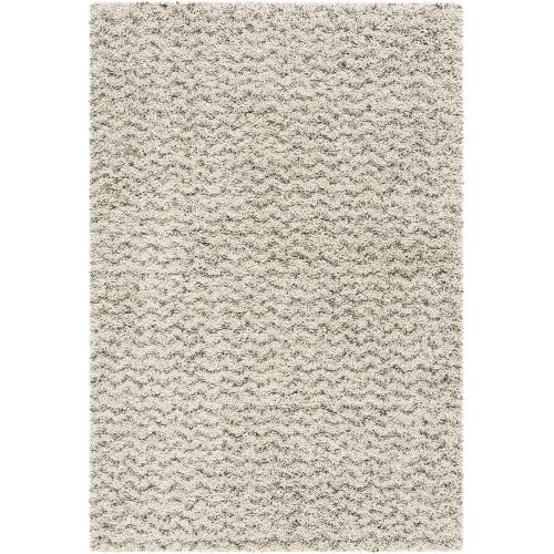  Safavieh Hudson Shag Collection SGH330A Ivory and Grey Square Area Rug (7 Square)