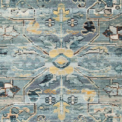  Safavieh Crystal Collection CRS503D Teal and Purple Distressed Area Rug (8 x 10)