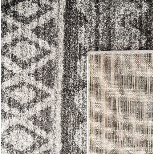  Safavieh Adirondack Collection ADR119N Ivory Charcoal Modern Bohemian Area Rug (8 x 10)
