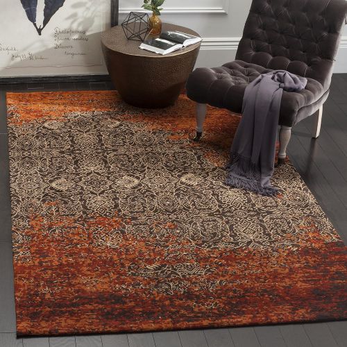  Safavieh Classic Vintage Collection CLV224A Rust and Brown Area Rug (4 x 6)