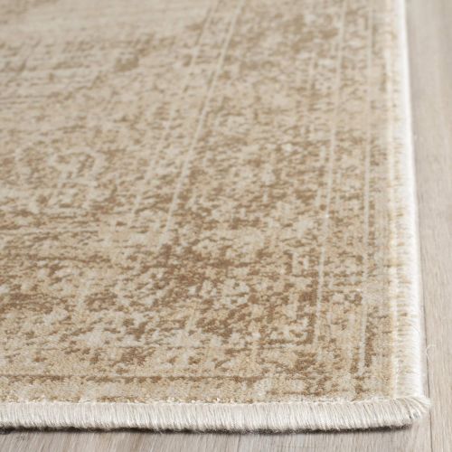  Safavieh Vintage Premium Collection VTG138-3440 Transitional Oriental Cream Distressed Silky Viscose Area Rug (67 x 92)