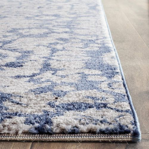  Safavieh Sofia Collection SOF381C Vintage Distressed Area Rug, 8 x 10, BlueBeige