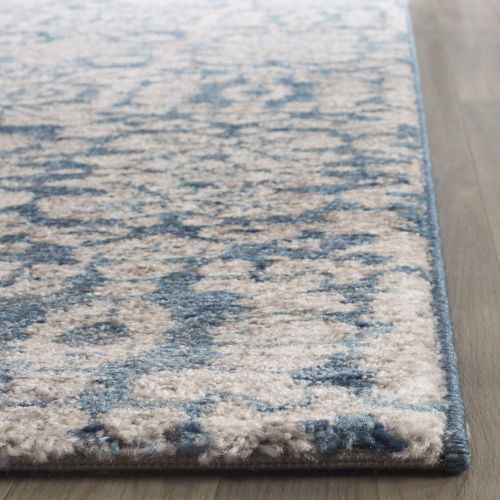  Safavieh Sofia Collection SOF381C Vintage Distressed Area Rug, 8 x 10, BlueBeige