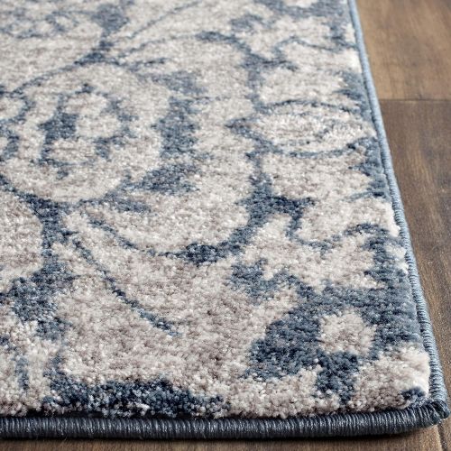  Safavieh Sofia Collection SOF381C Vintage Distressed Area Rug, 8 x 10, BlueBeige