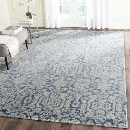  Safavieh Sofia Collection SOF381C Vintage Distressed Area Rug, 8 x 10, BlueBeige