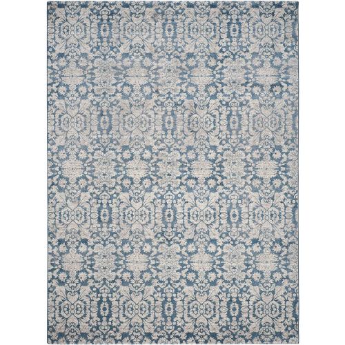  Safavieh Sofia Collection SOF381C Vintage Distressed Area Rug, 8 x 10, BlueBeige