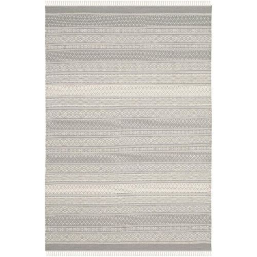  Safavieh Kilim Collection KLM106A Hand Woven Grey Premium Wool Area Rug (4 x 6)