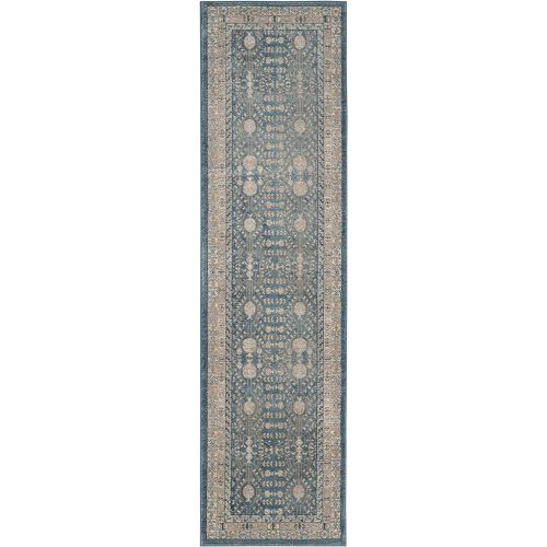  Safavieh Sofia Collection SOF376C Vintage Blue and Beige Distressed Area Rug (4 x 57)